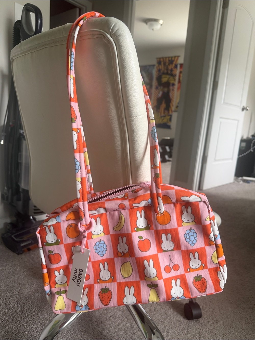 Checkered fruit Baggu Miffy Bowler